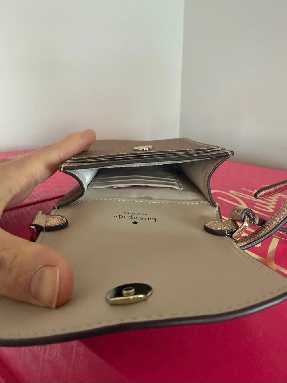 Kate Spade Tinsel North South Flap Phone Crossbody